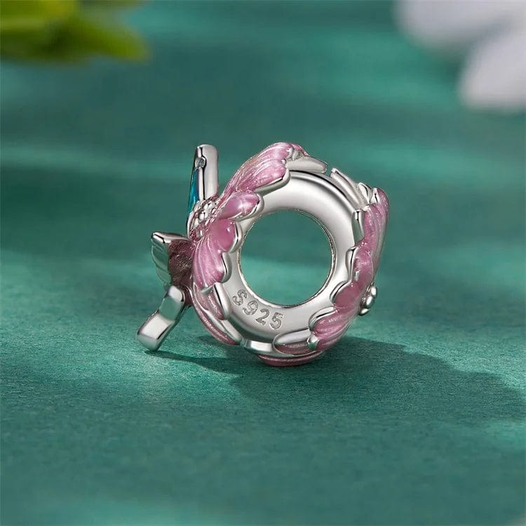 Blooming Flower & Butterfly Charm