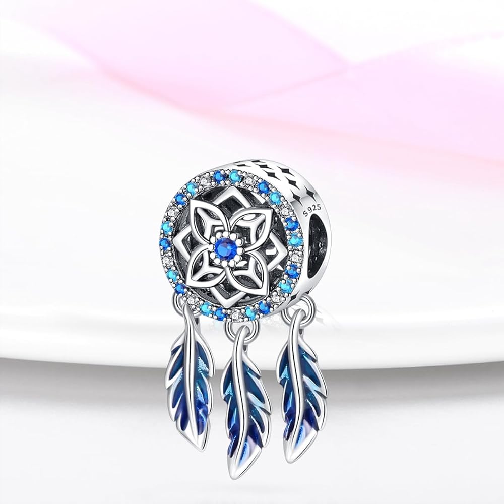 Blue Dreamcatcher Charm