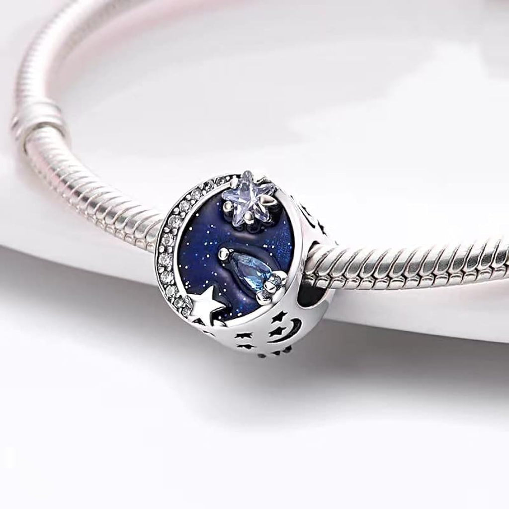 Blue Galaxy Charm
