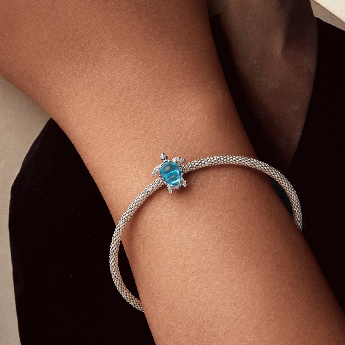 Blue Ocean Turtle Charm