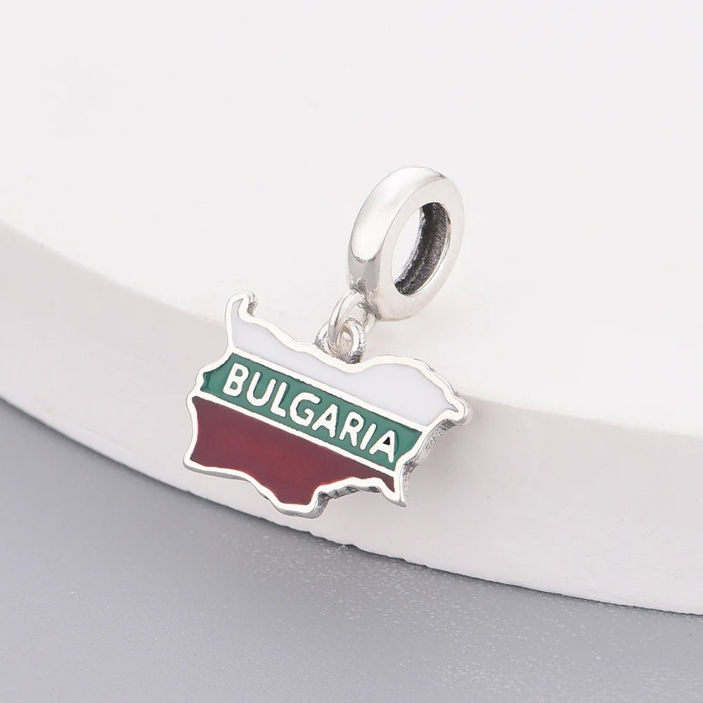 Bulgaria Map Dangle Charm