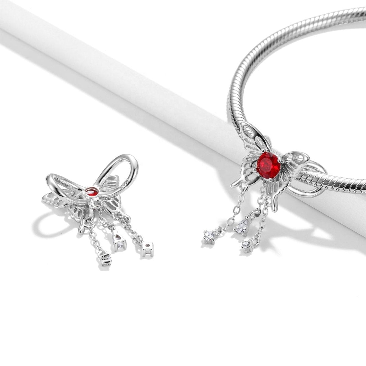 Butterfly Birthstone Dangle Charms