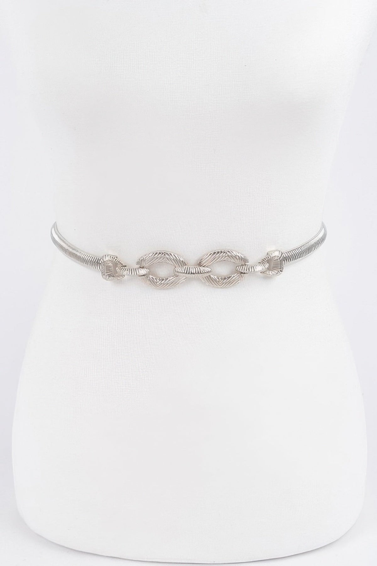 Minimal Metal Stretch Waist Belt