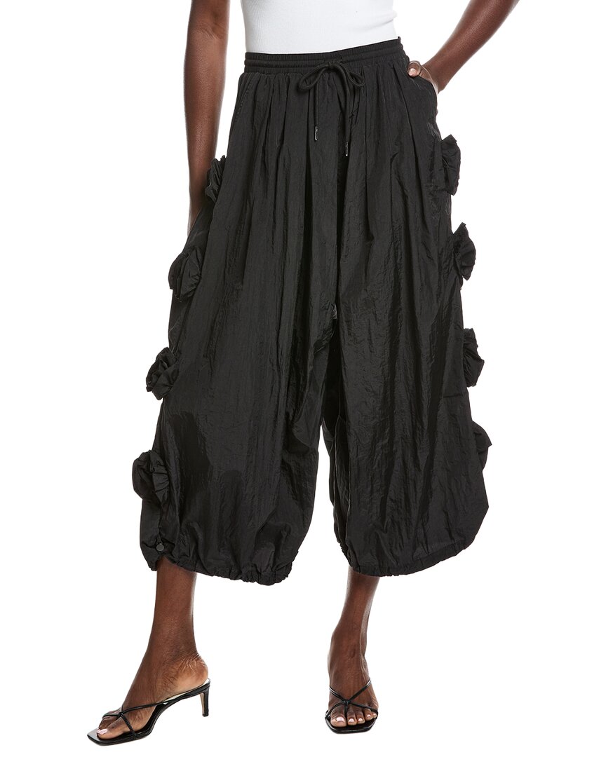 Gracia Flower Applique Parachute Pant