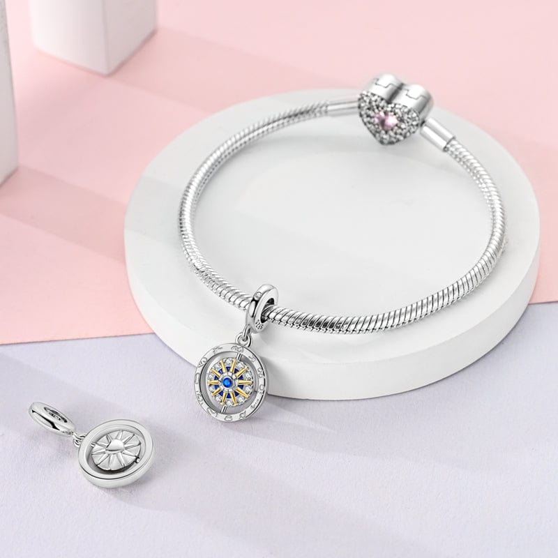 Spinning Compass Dangle Charm