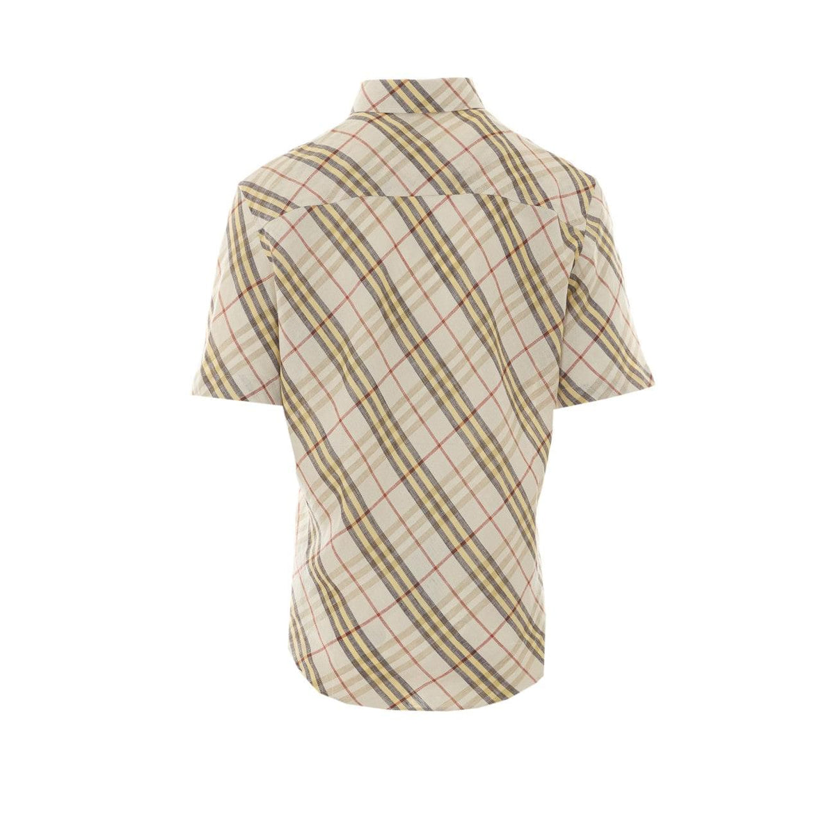 Burberry Men Check Short Sleeves Shirt
