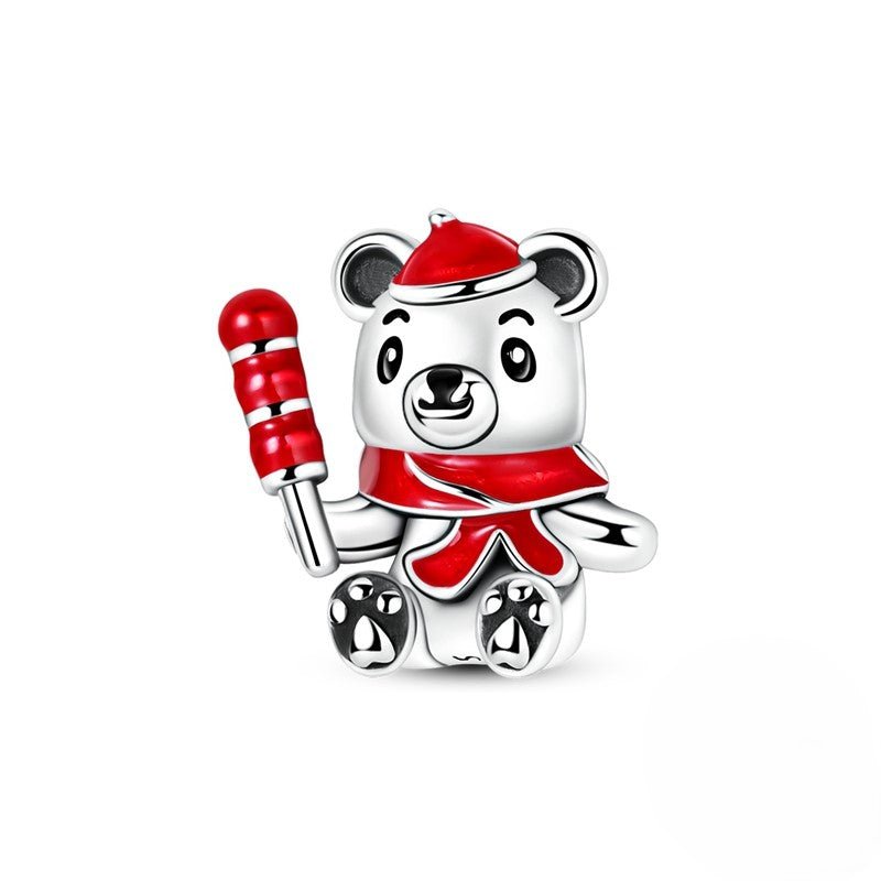 Christmas Teddy Bear Charm
