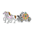 Cinderella Carriage & Horses Dangle Charm