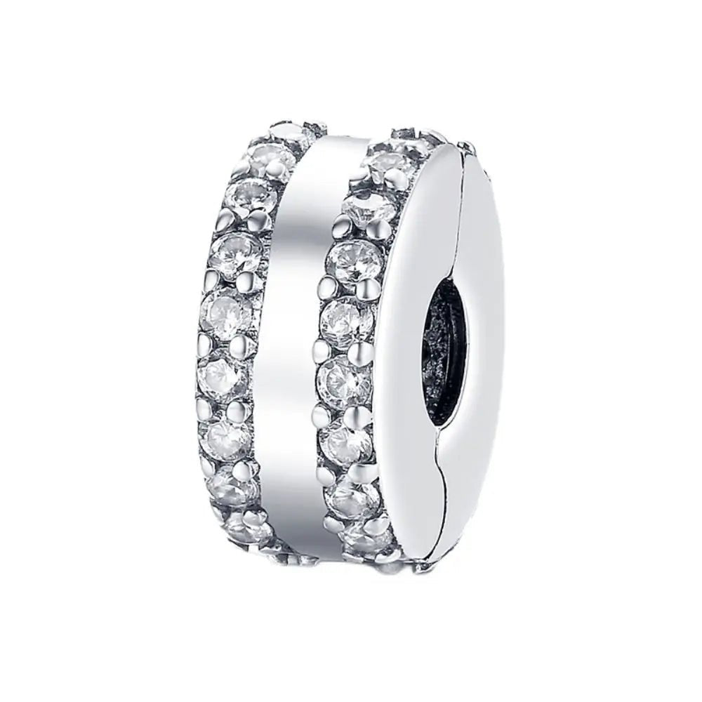 Clear Pavé Clip Charm