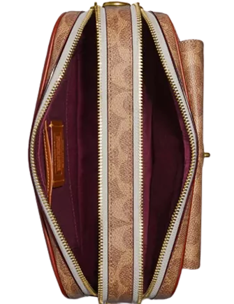 Coach Coated Canvas Signature Cassie Camera Bag
