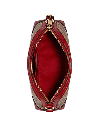 Coach Dome Crayon Hearts Love Signature Canvas Crossbody