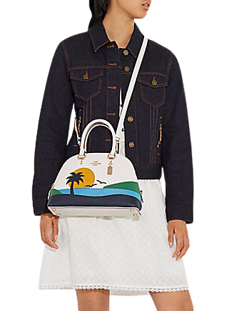 Coach Katy Satchel With Sunset Motif