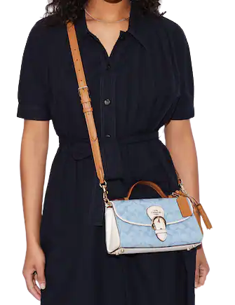 Coach Kleo Top Handle In Signature Chambray