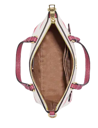 Coach Mini Gallery Crossbody With Stripe Heart Print