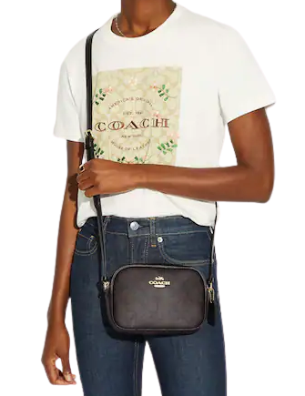 Coach Mini Jamie Camera Bag In Signature Canvas