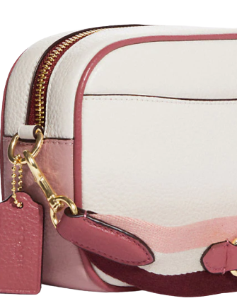 Coach Mini Jamie Camera Bag With Stripe Heart Motif