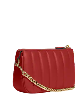 Coach Nolita 19 With Chain With Linear Quilting