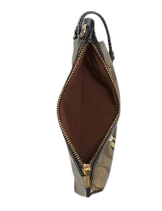 Coach Phone Crossbody In Signature Canvas With Bee Print