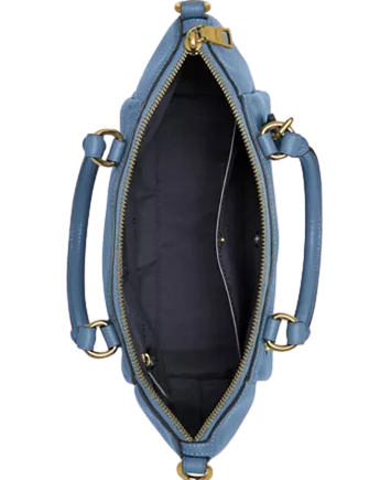 Coach Polished Pebble Leather Elise Small Satchel