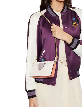 Coach Poppy Crossbody With Card Case In Colorblock