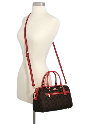 Coach Rowan Satchel In Signature Canvas