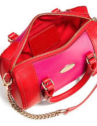 Coach Bicolor Crossgrain Baby Bennett Satchel