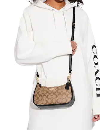 Coach Teri Shoulder Bag In Signature Canvas