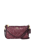Coach Top Handle Pouch With Heart Glitter