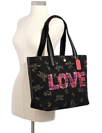 Coach Tote With Jason Naylor Love Graphic