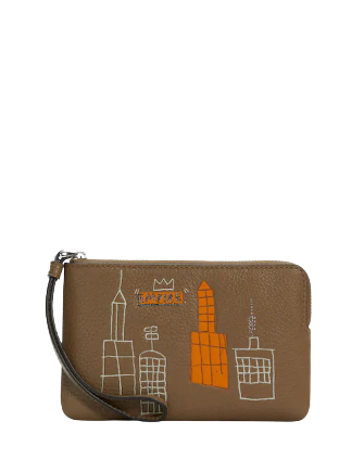 Coach X Jean Michel Basquiat Corner Zip Wristlet