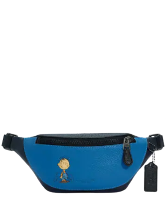 Coach X Peanuts Mini Warren Belt Bag With Pig Pen
