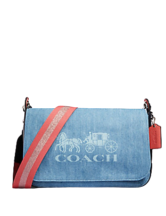 Coach Denim Horse and Carriage Jes Messenger