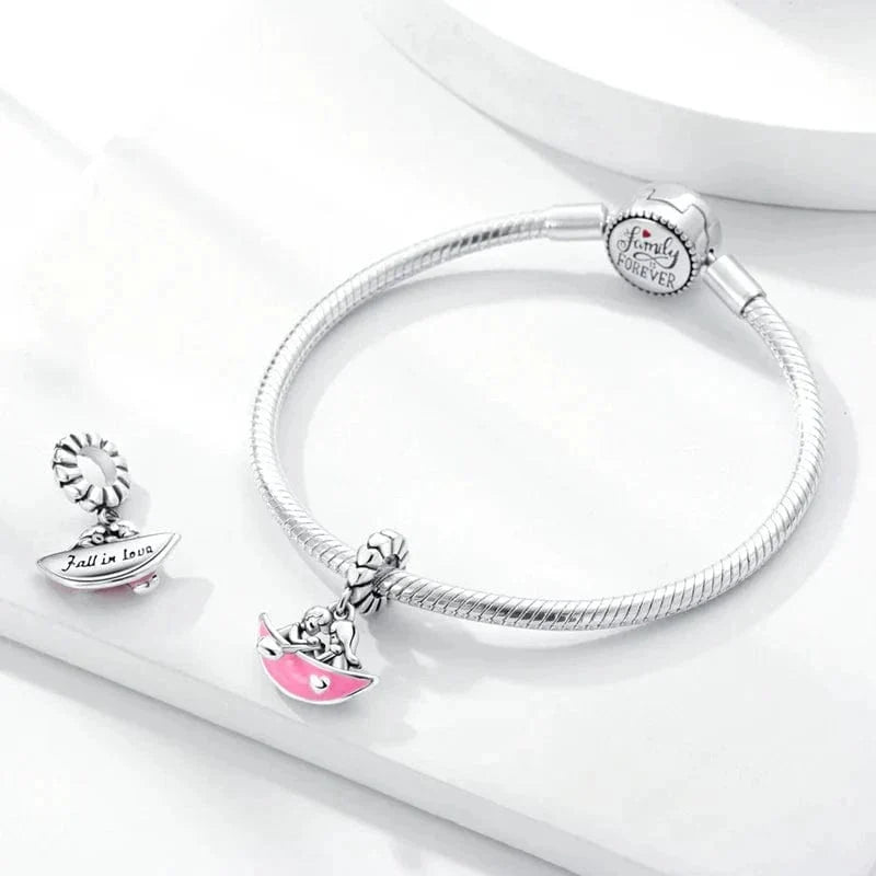 Couple Falling in Love Charm