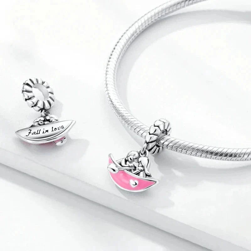Couple Falling in Love Charm