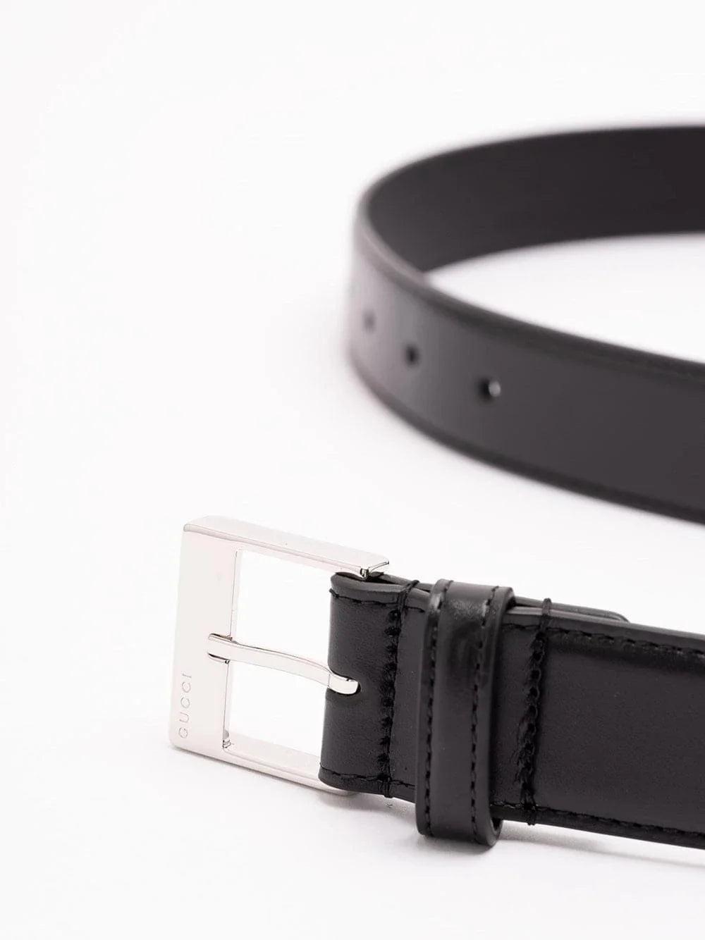 Gucci Men `Squared Buckle` Belt