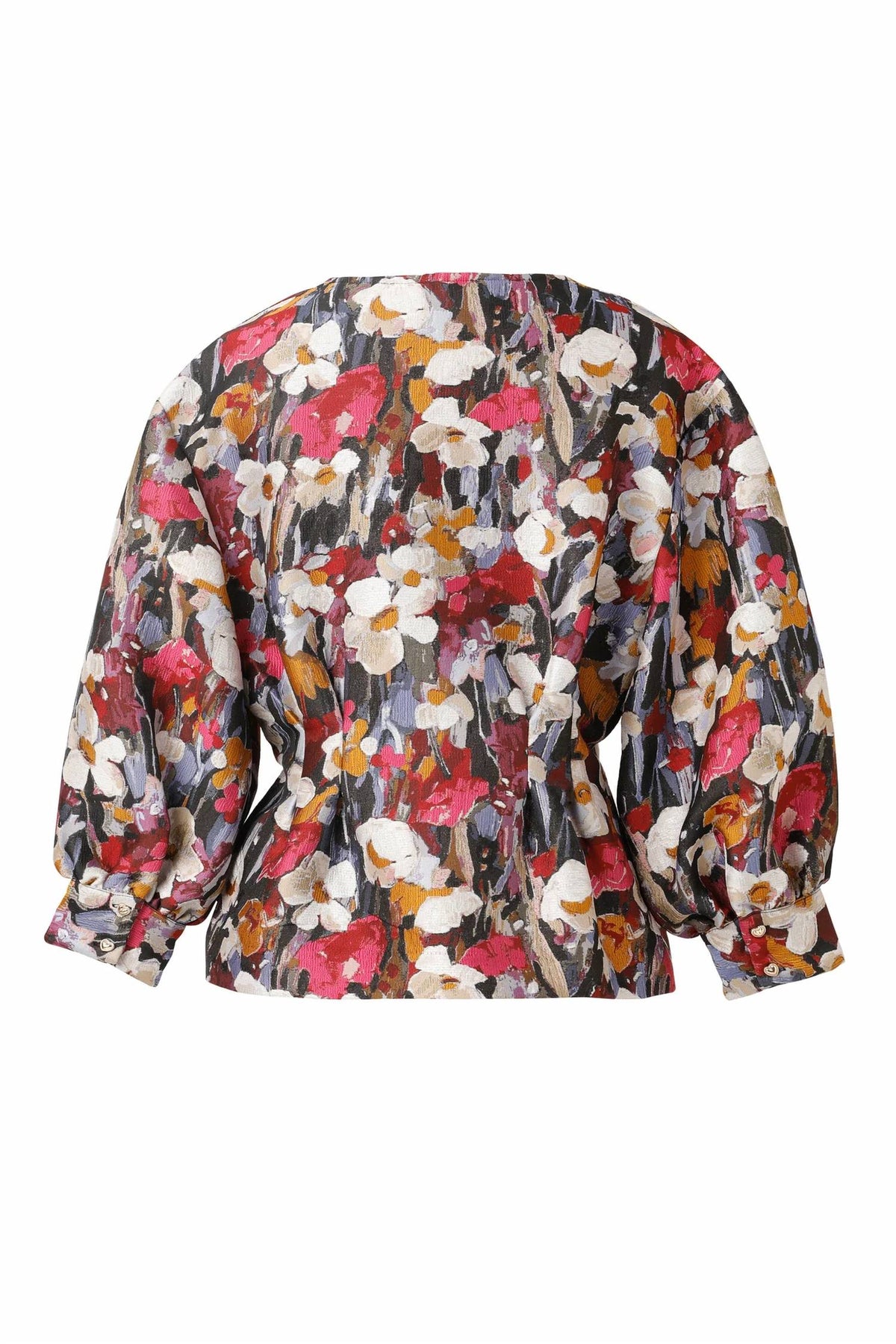 Kiki V-Neck Blouse In Vivid Viola