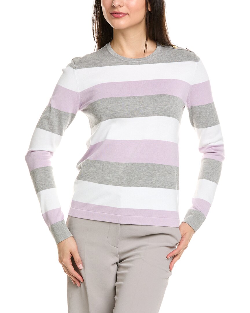 St. John Candy Stripe Sweater