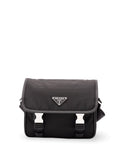 Prada Men Re-Nylon And Saffiano Leather Shoulder Bag