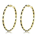 Gold Brass Earrings with No Stone