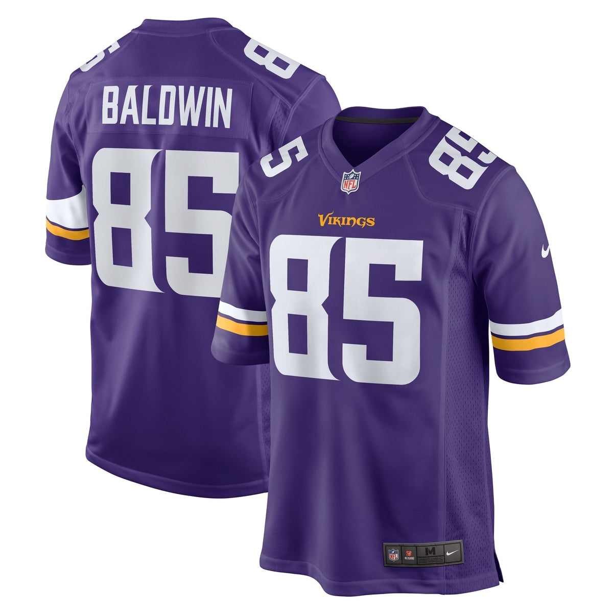 Daylen Baldwin Minnesota Vikings Nike  Game Jersey -  Purple