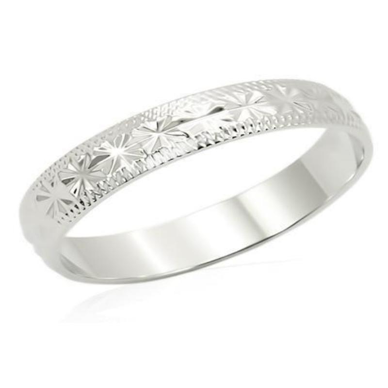 Imitation Rhodium Brass Ring with No Stone