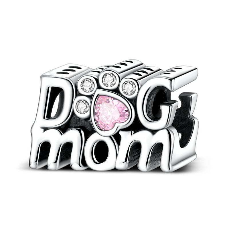 Dog Mom Paw Print Charm