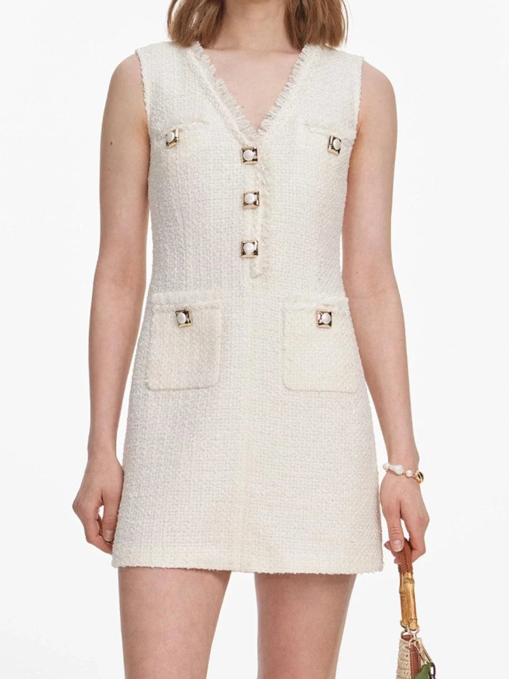 Self-Portrait Women Boucle Mini Dress