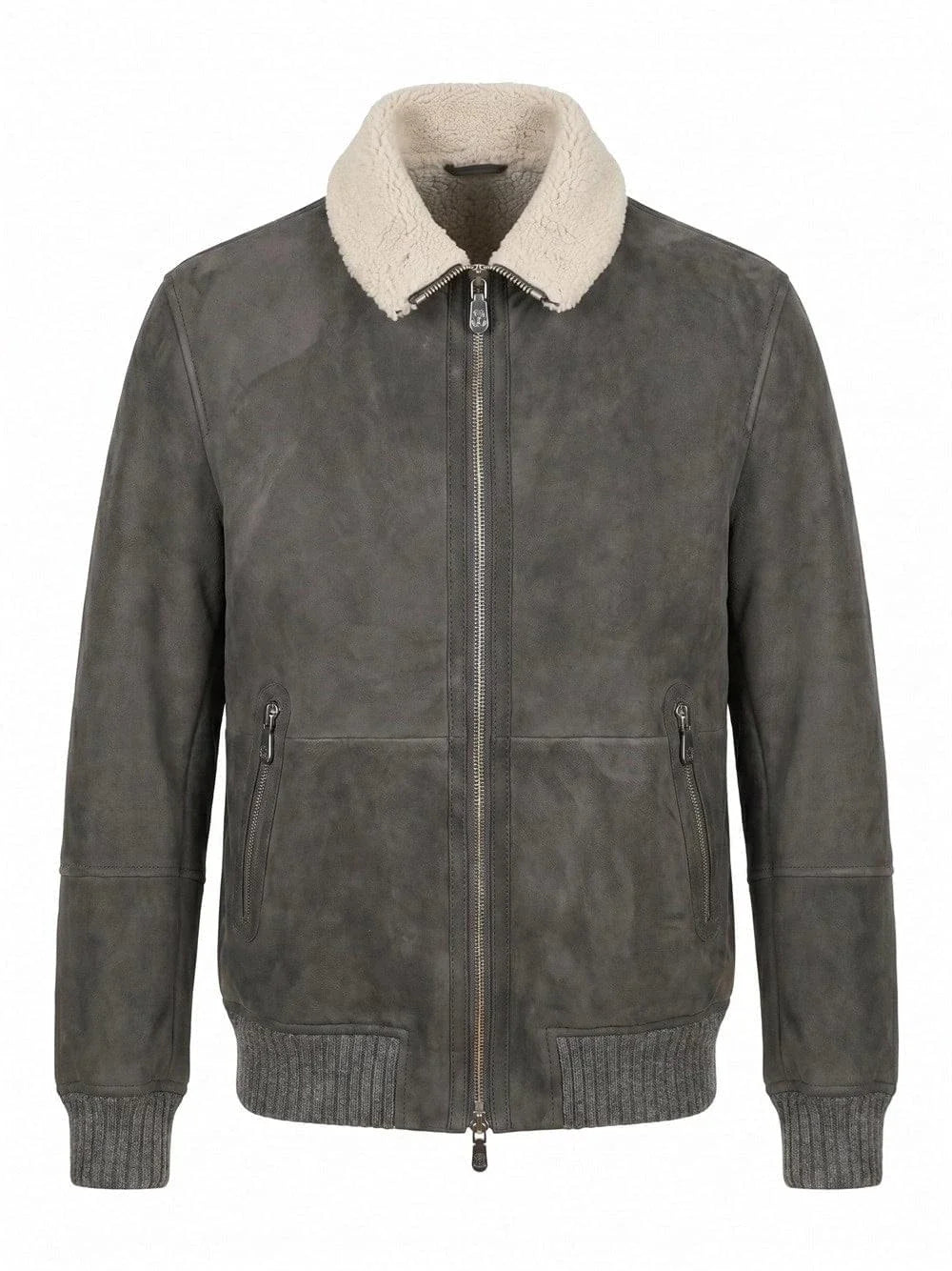 Brunello Cucinelli Men Leather Jacket