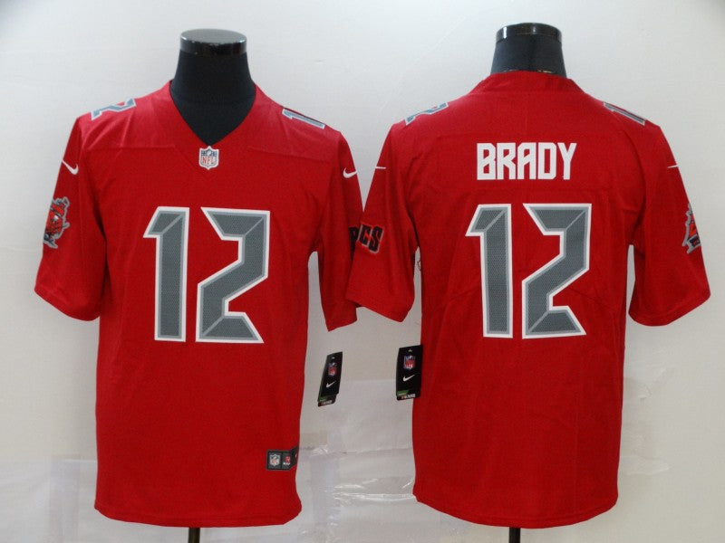 Men's Tampa Bay Buccaneers Tom Brady #12 Red Player Game jersey
