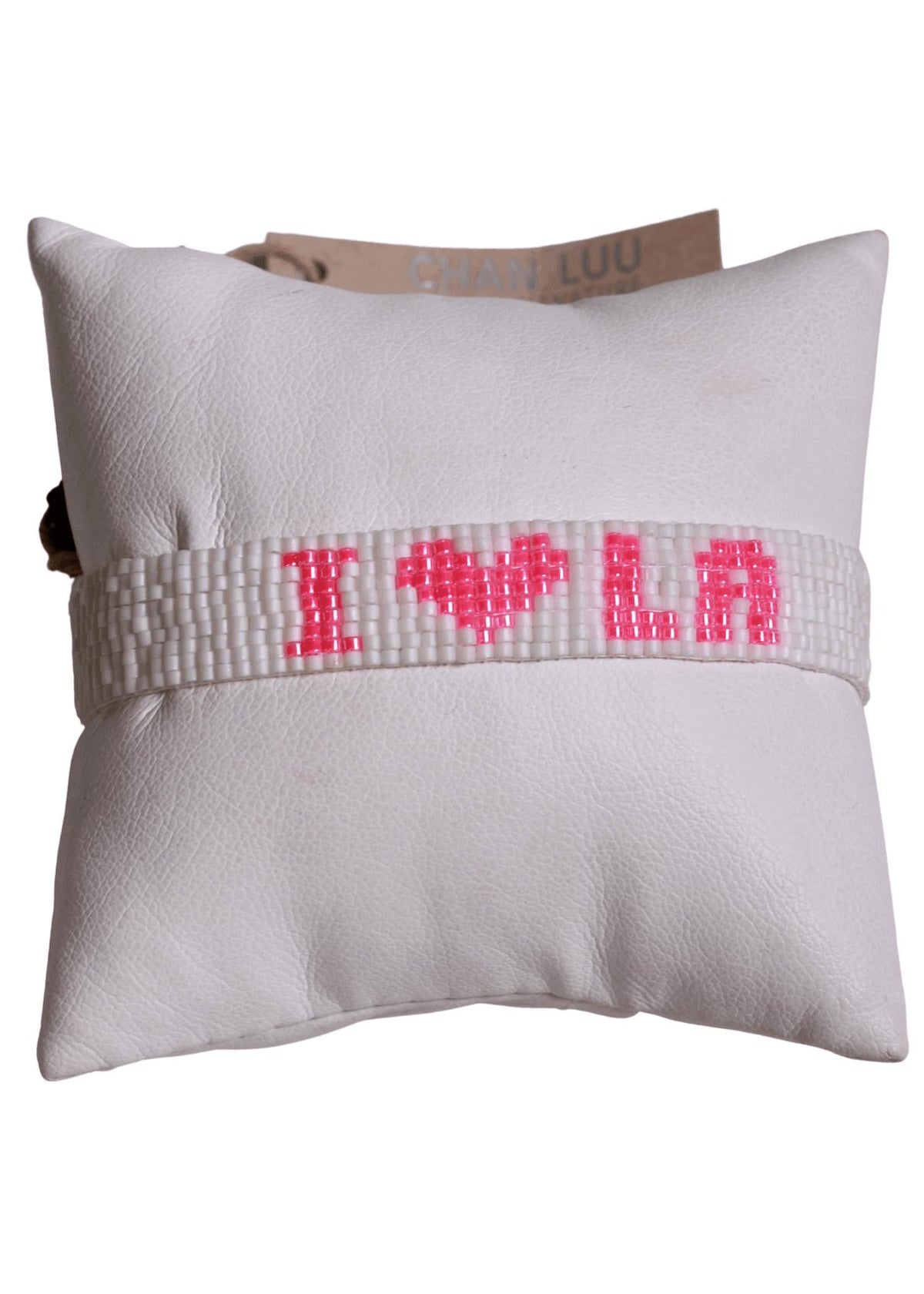 Women's I Love La Bracelet In White