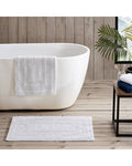 Nautica Logan 2Pc White Bath Rug Set