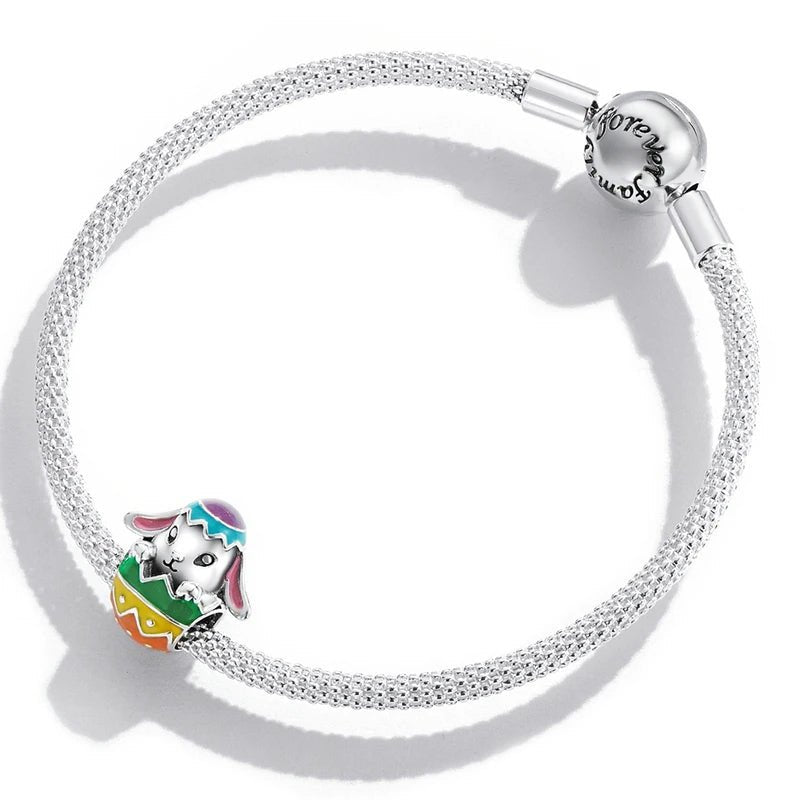 Easter Bunny in Egg Charm