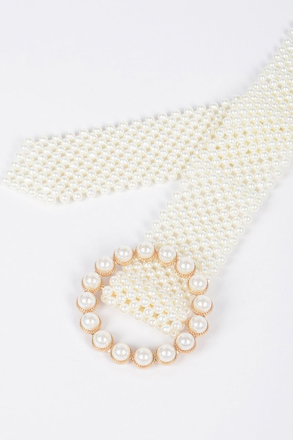 Classic Faux Pearl Beaded Belt