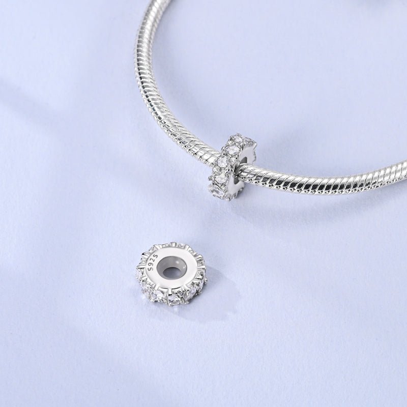 Clear Sparkle Spacer Charm